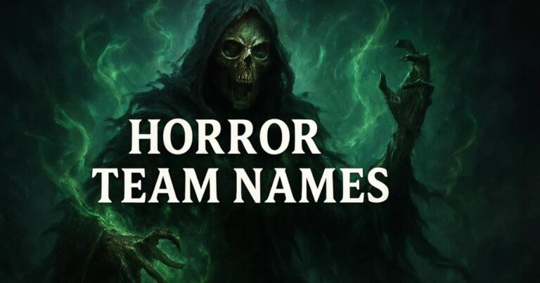 1200+ Horror Team Names – Scary, Funny, Creepy & Unique Ideas for Every Halloween Event