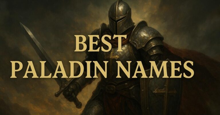 599+ Best Paladin Names for D&D, Dark, Fantasy, Male & Female Characters