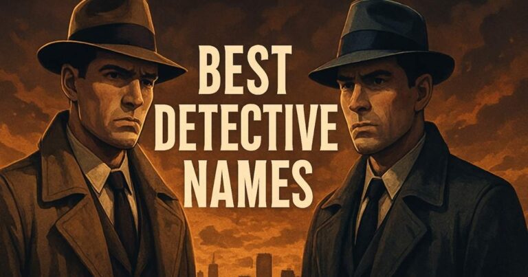 700+ Best Detective Names Male, Female, Cool, Funny & Classic Mystery Name Ideas