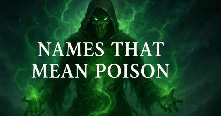 750+ Unique Names That Mean Poison for Boys, Girls & Unisex with Bold Meanings