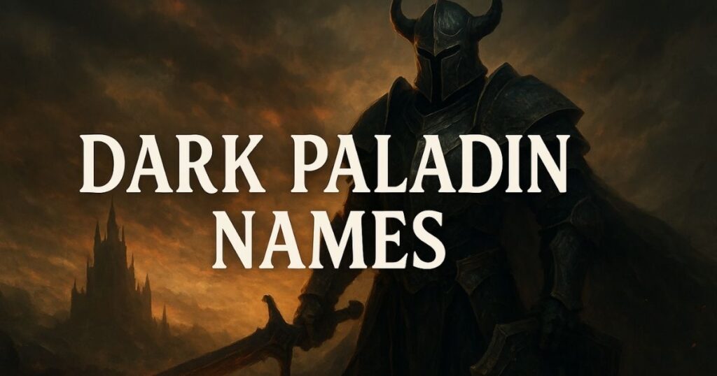 Dark Paladin Names