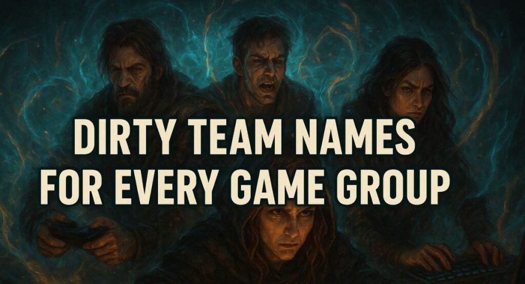 Dirty Team Names For Every Game Group