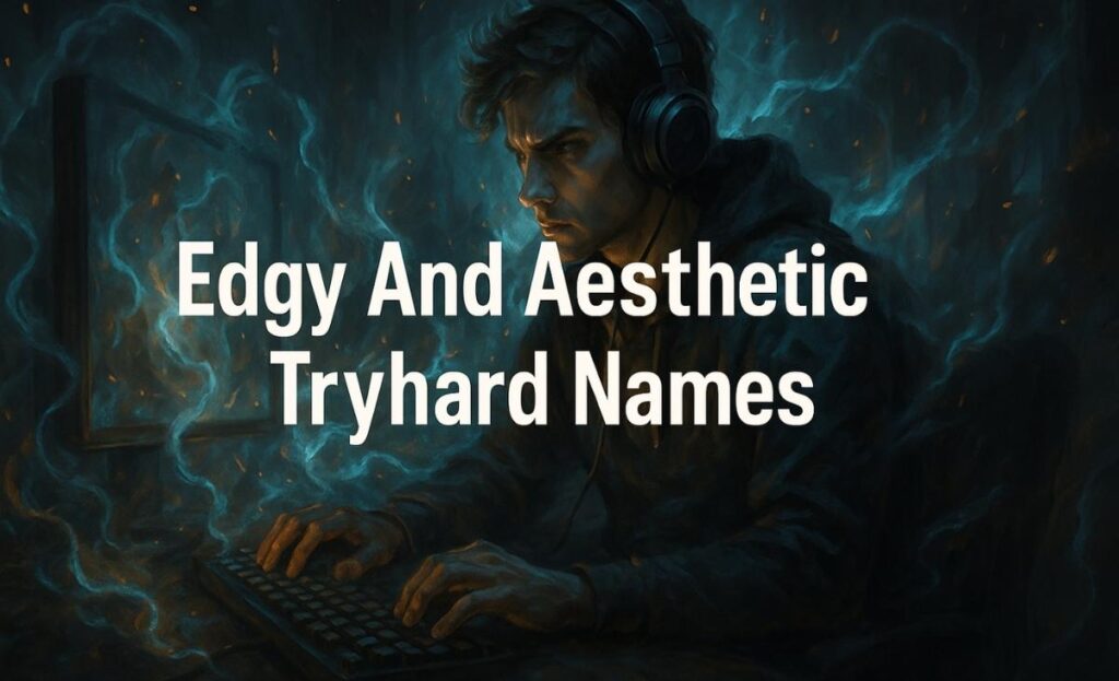 Edgy And Aesthetic Tryhard Names