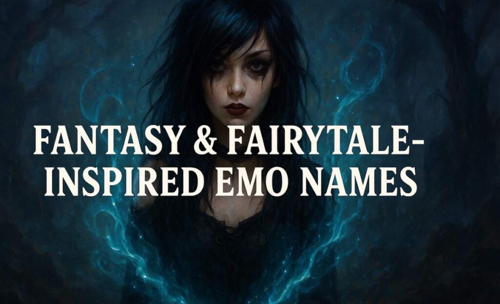 Fantasy & Fairytale-Inspired Emo Names