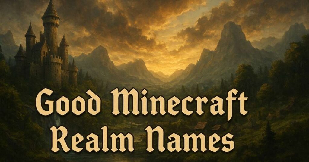 Good Minecraft Realm Names
