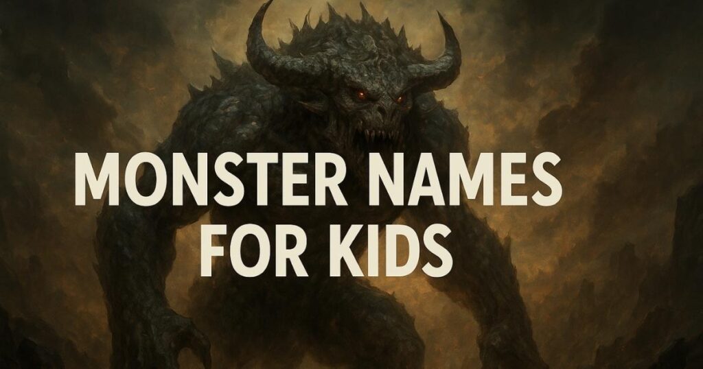 Monster Names For Kids