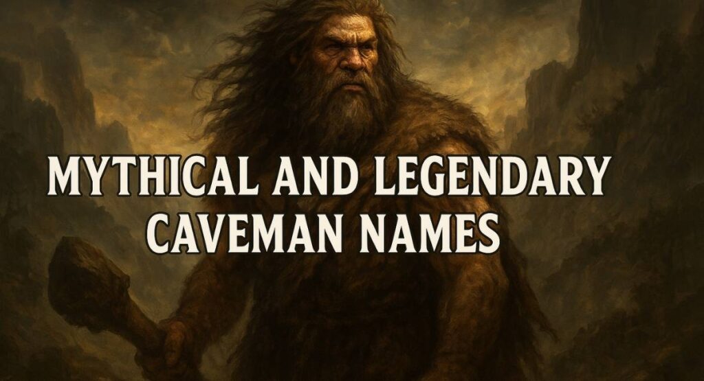 Mythical And Legendary Caveman Names