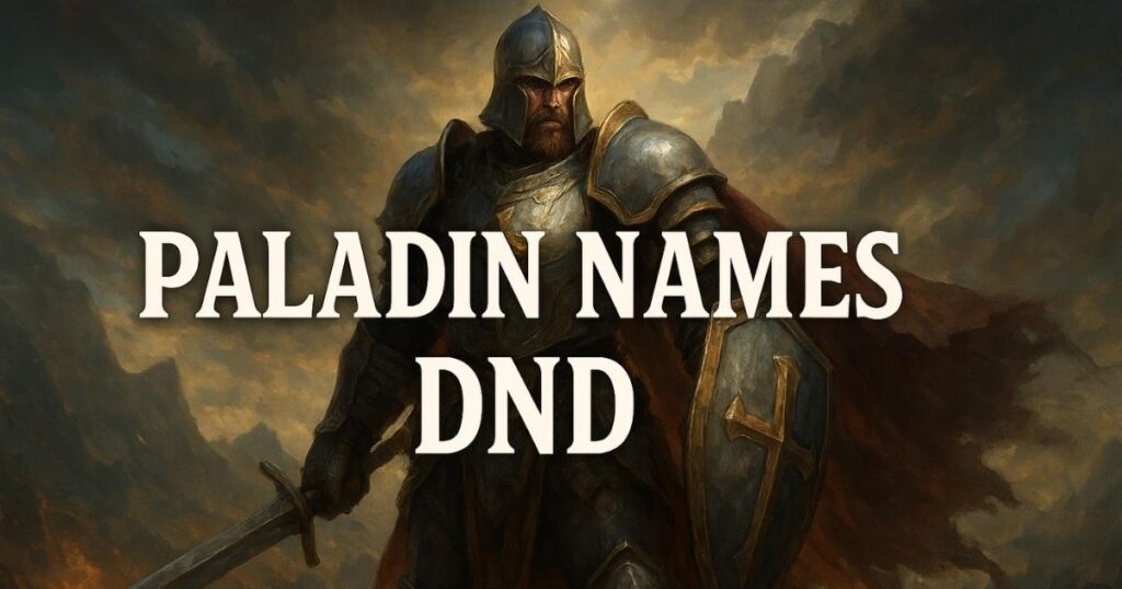 Paladin Names DnD