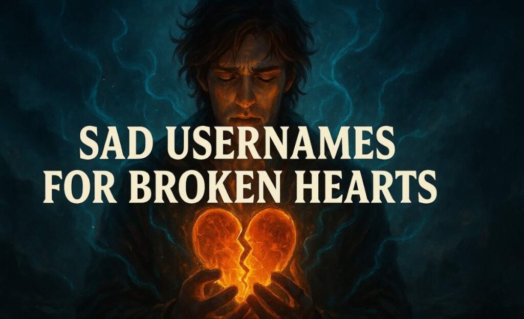 Sad Usernames For Broken Hearts