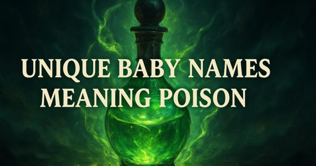 Unique Baby Names Meaning Poison