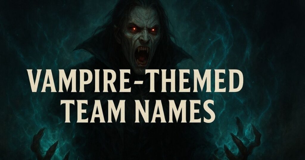 Vampire-Themed Team Names