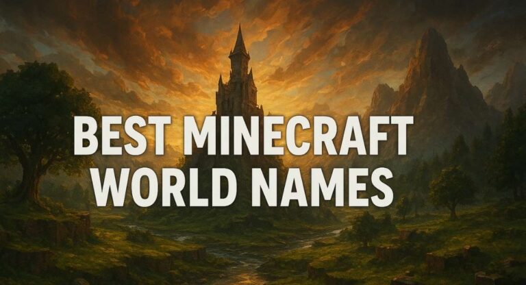 Best Minecraft World Names List: Funny, Cute & Creative Minecraft World Name Ideas