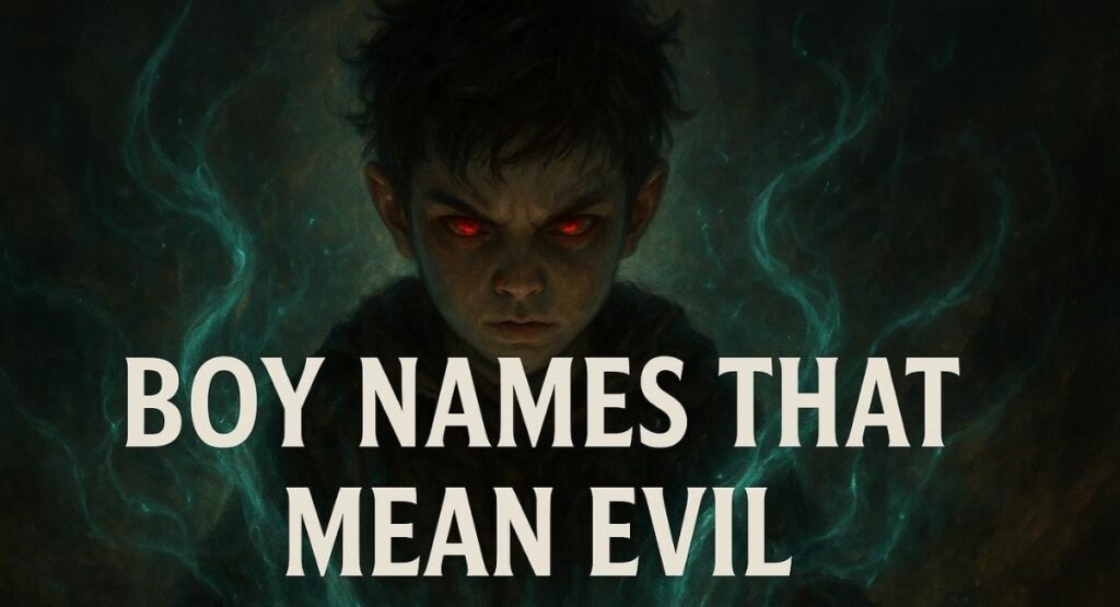 Boy Names That Mean Evil