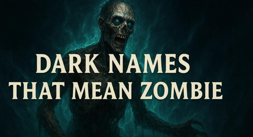 Dark Names That Mean Zombie