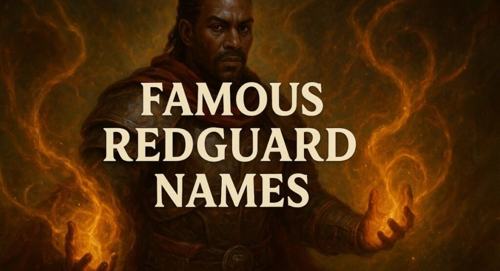Famous Redguard Names