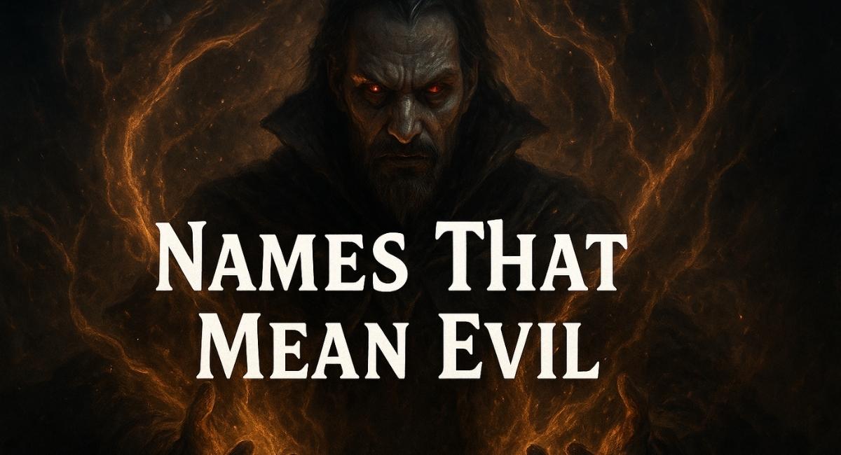 Names That Mean Evil: Boy, Girl & Unisex Names With Dark Meanings