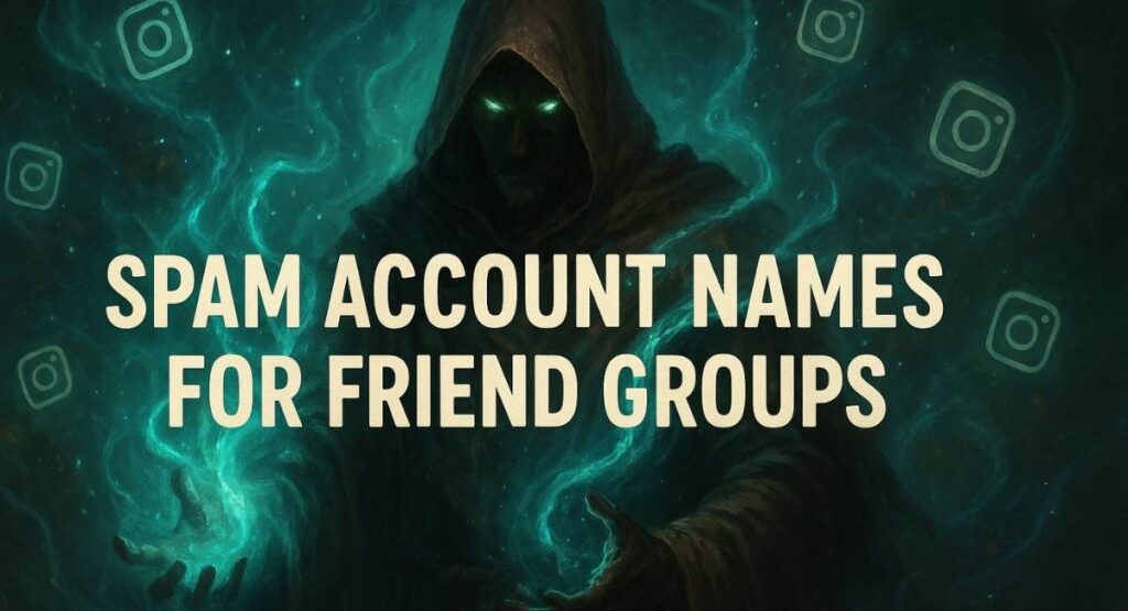 Spam Account Names For Friend Groups