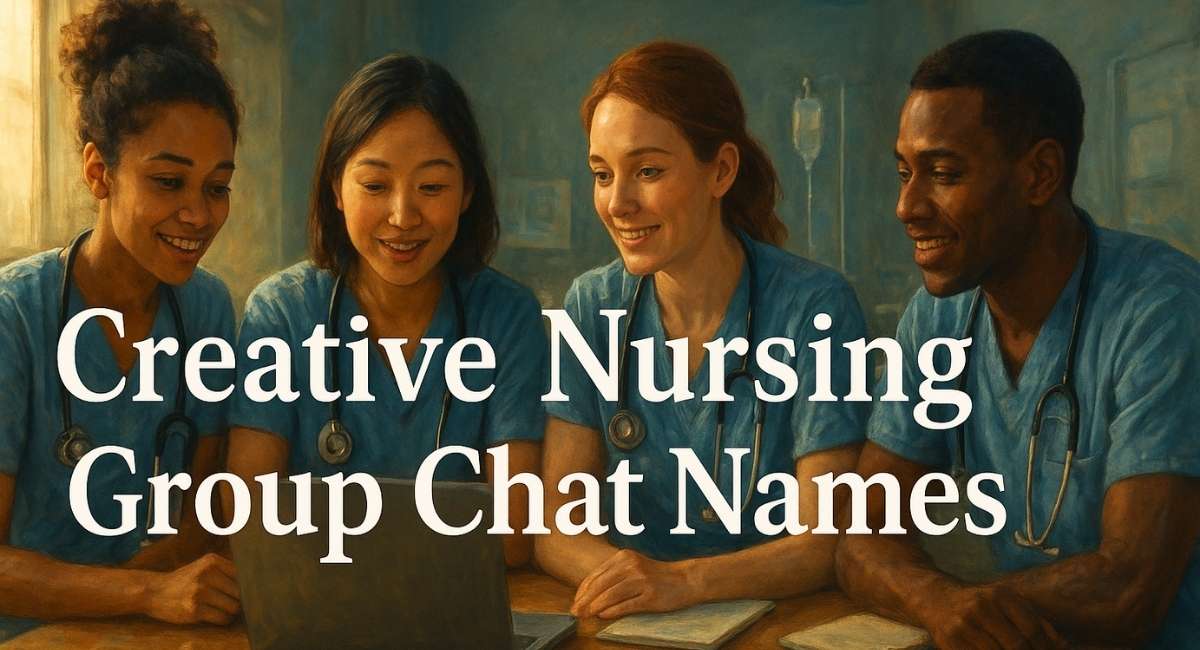 1000+ Creative Nursing Group Chat Names to Boost Team Spirit and Fun