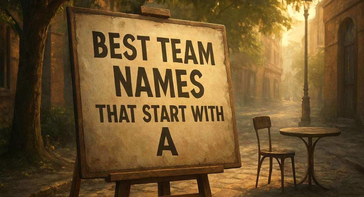 400+ Best Team Names That Start With A: Creative, Cool & Catchy A Team Ideas