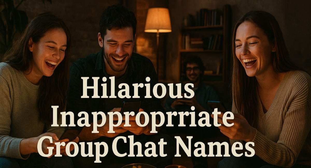 800+ Hilarious Inappropriate Group Chat Names That Will Make Everyone Laugh