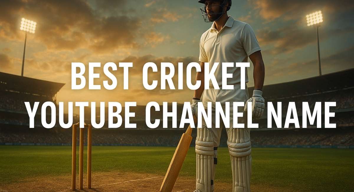 Best Cricket YouTube Channel Name Ideas 2026 | Unique & Catchy Names