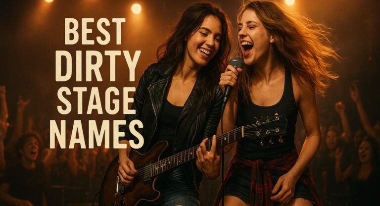 Best Dirty Stage Names List For Bold, Sexy, Funny, And Unforgettable Stage Personas