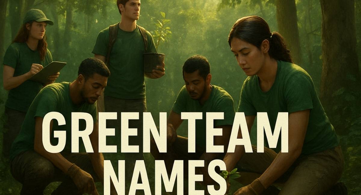 Best Green Team Names for Strong, Fun, and Eco-Friendly Groups