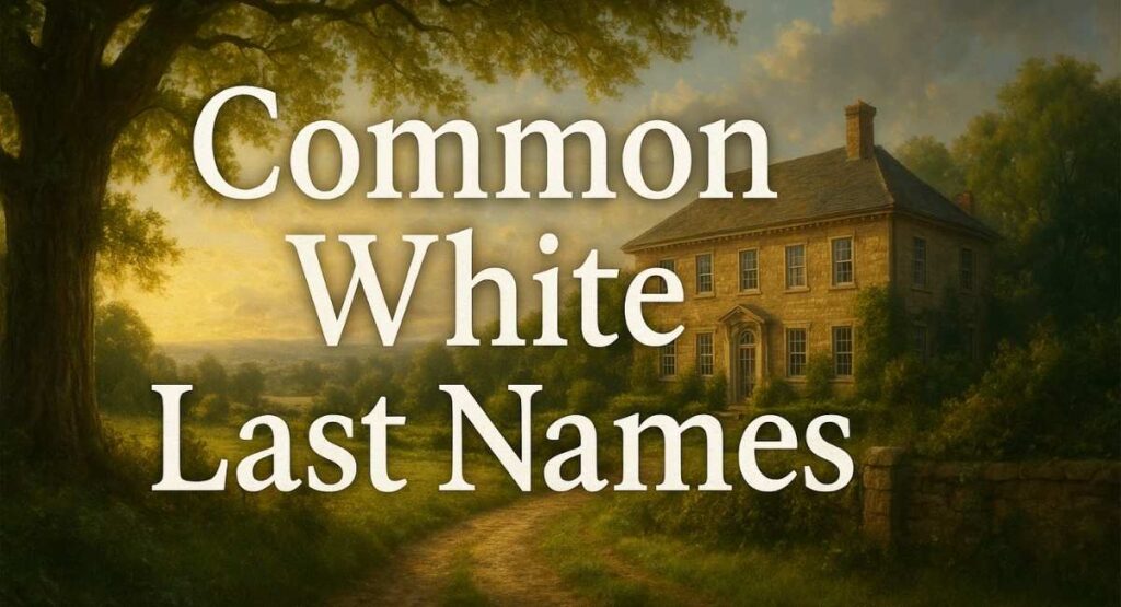 Common White Last Names