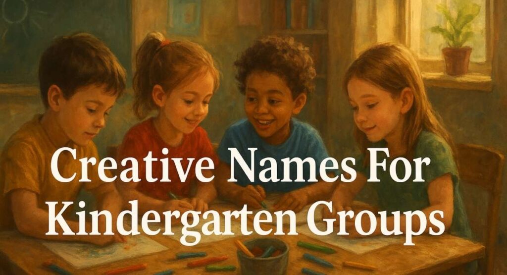 Creative Names For Kindergarten Groups