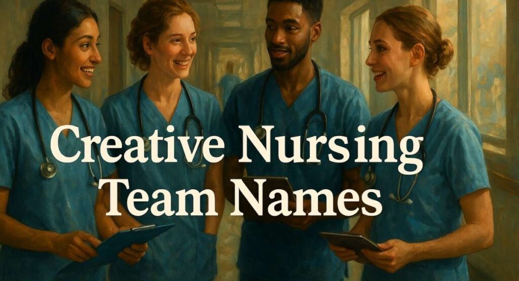Creative Nursing Team Names