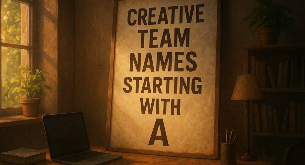 Creative Team Names Starting with A