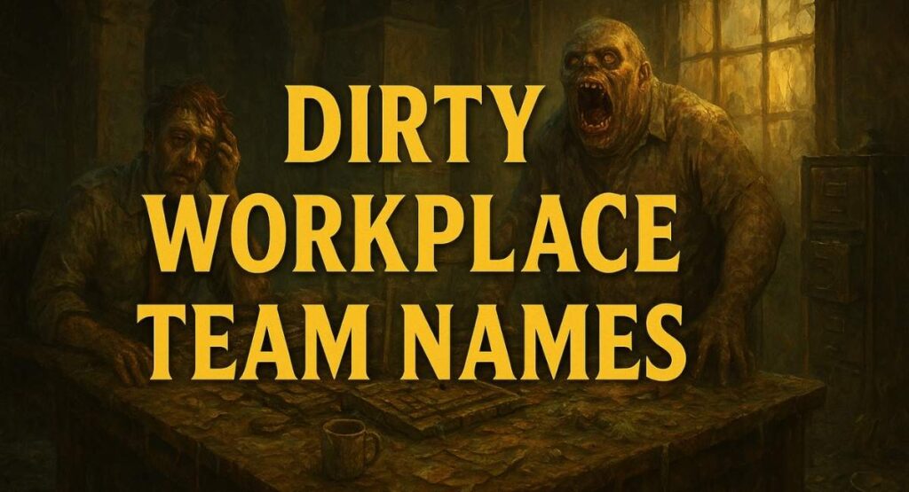 Dirty Workplace Team Names