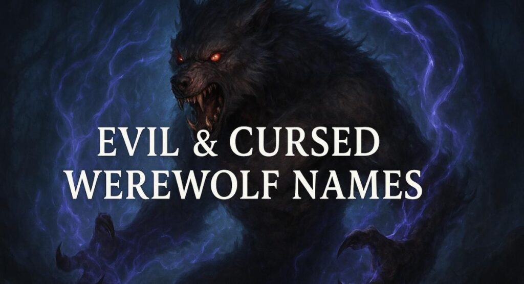 Evil & Cursed Werewolf Names