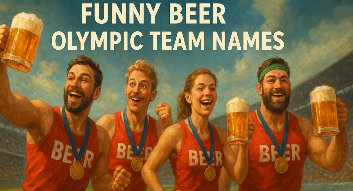 Funny Beer Olympic Team Names: Clever, Hilarious & Memorable Ideas
