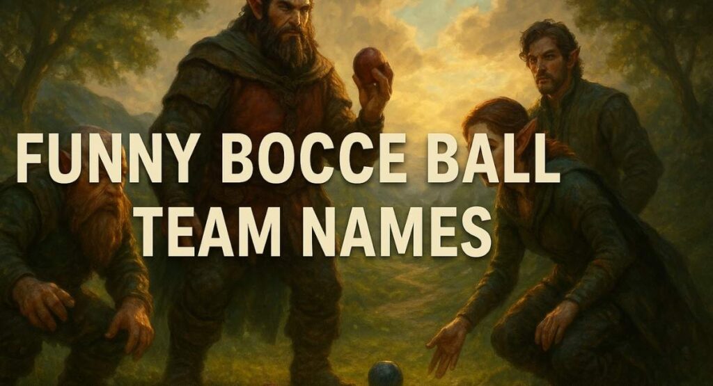 Funny Bocce Ball Team Names