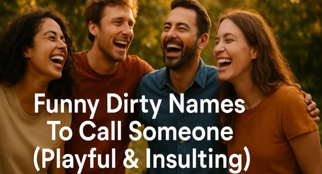 Funny Dirty Names To Call Someone (Playful & Insulting)