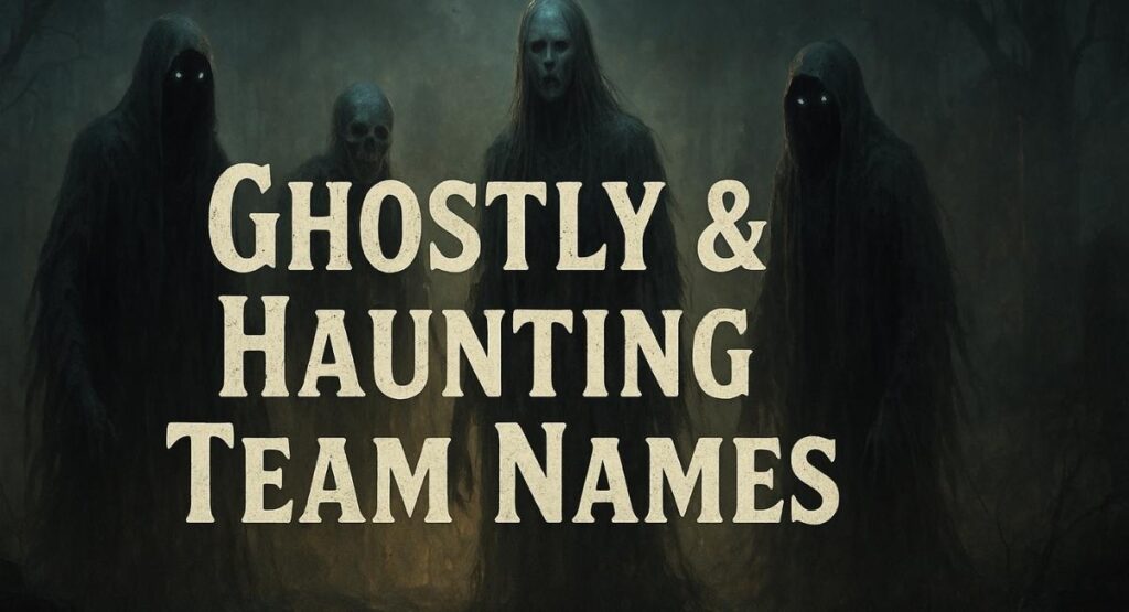 Ghostly & Haunting Team Names