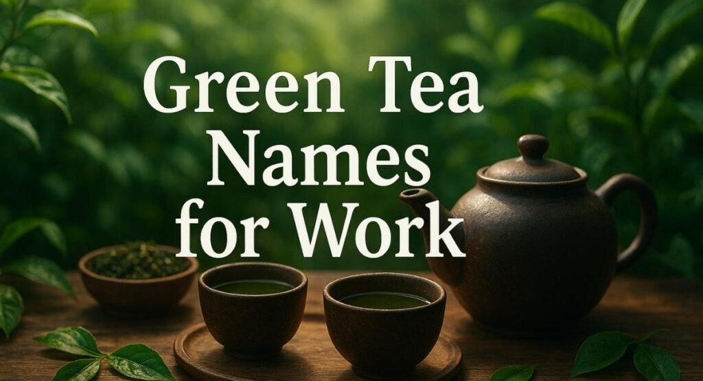 Green Tea Names for Work