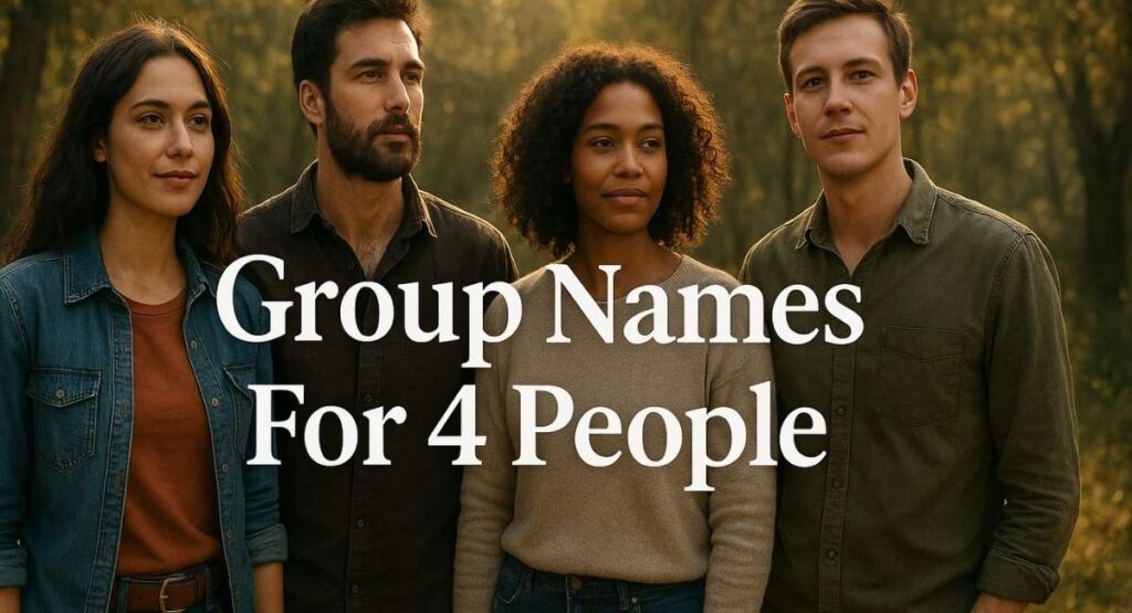 Group Names For 4 People