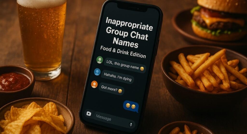 Inappropriate Group Chat Names – Food & Drink Edition