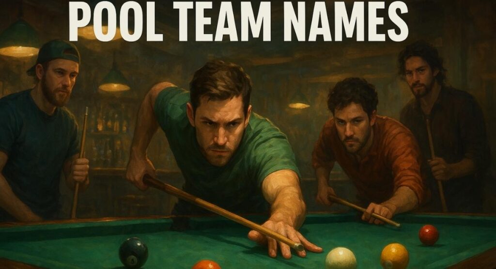 Pool Team Names
