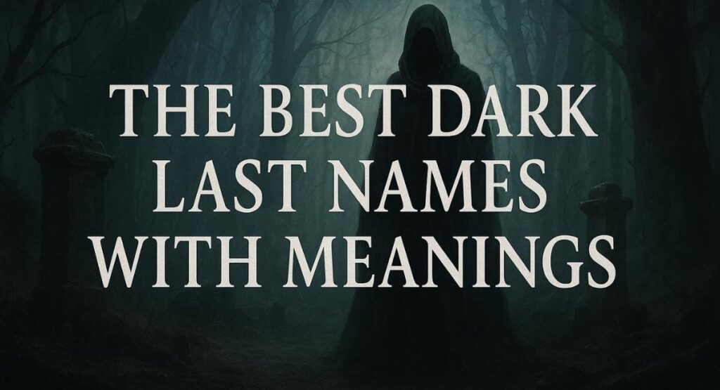 The Best Dark Last Names With Meanings