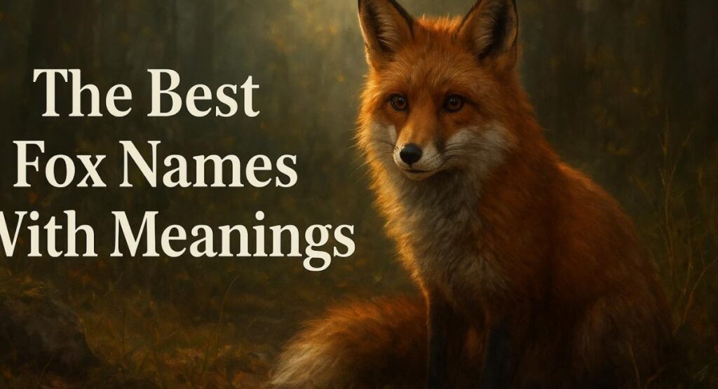 The Best Fox Names With Meanings