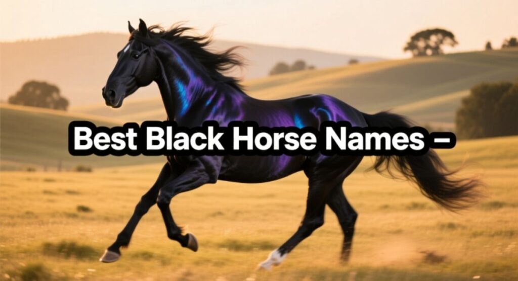 Best Black Horse Names