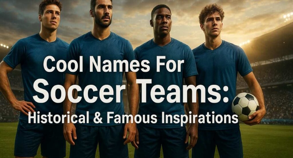 Cool Names For Soccer Teams: Historical & Famous Inspirations