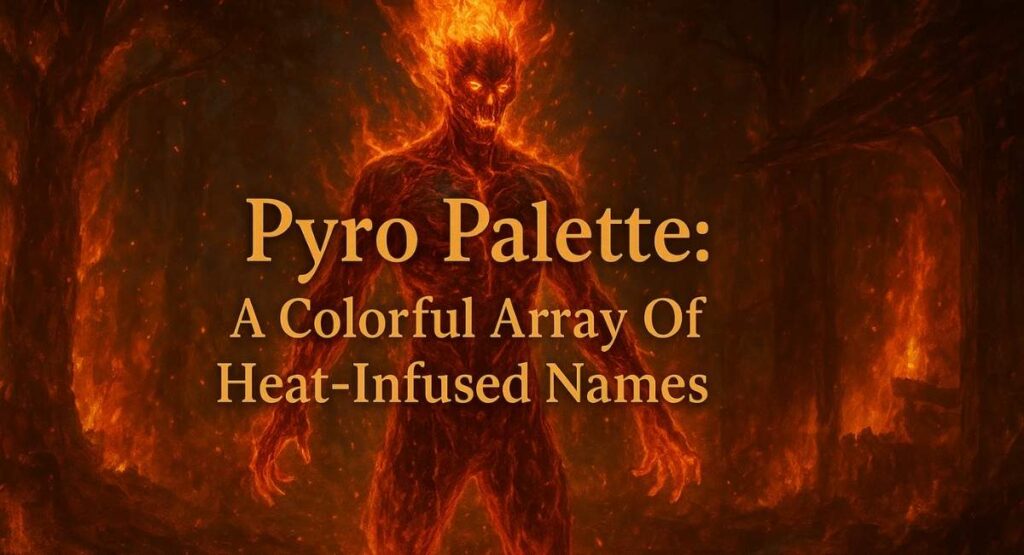 Pyro Palette: A Colorful Array Of Heat-Infused Names