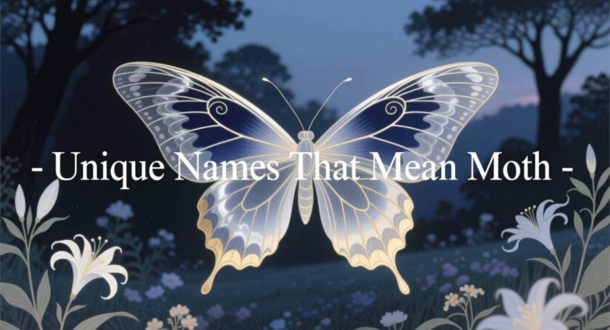 Unique Names That Mean Moth for Babies, Pets, and Fantasy Characters